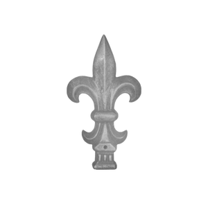 Premium Cast Aluminum Fleur De Lis Fence Finial Spear Head Decorative Gate Topper Guardrail Baluster Post Cap for Villas - Product Image 1