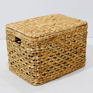 Panier-cadeau de luxe écologique rectangulaire en jonc de mer et saule, vide, personnalisable, grand format, multifonction, pour spa, vente en gros - Product Image 3