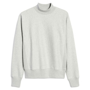 Sudaderas de Invierno Personalizadas para Mujer, Tejidas en Algodón y Felpa, Color Gris Jaspeado, Cuello Alto, Estampado Personalizado, Bajo con Ribete, Estilo Urbano - Product Image 4