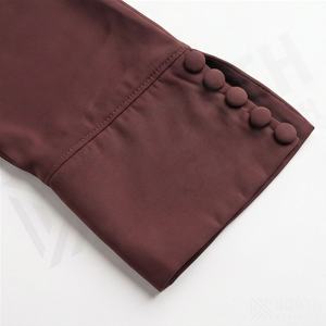 Abaya Islámica Modesta Premium para Mujer, con Botones Abiertos Personalizados, Color Personalizado, Cuello en V, Manga Larga, Poliéster Ligero, Burka de Lujo - Product Image 5
