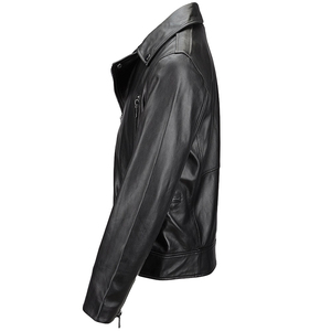<b>Mens</b> <b>Leather</b> <b>Jacket</b> Premium Modern Slim Fit Genuine <b>Leather</b> Casual Fashion Everyday Essential Outerwear - Product Image 2