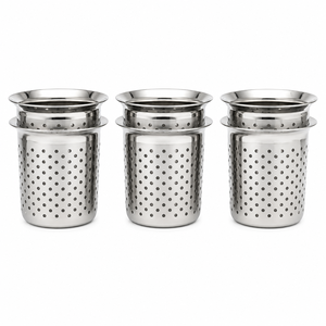 Colador de Té de Acero Inoxidable Reutilizable con Logotipo Personalizado, Ecológico, con Orificios Cortados con Láser, para Uso Doméstico - Product Image 1