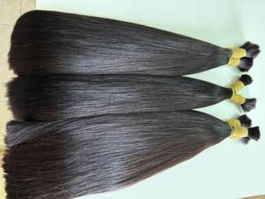 Grande vente ! Cheveux humains vierges en vrac, vente en gros de mèches de cheveux vietnamiens bruts provenant d'un fournisseur, double trame, Remy non traité, brut - Product Image 3