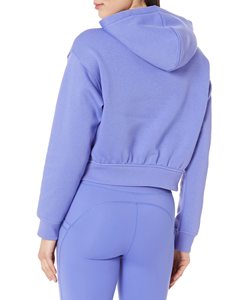 <b>Women's</b> Oversized Hoodie Solid Color Cotton Blend Canvas Pullover Pockets Short Length Winter Wear Lined <b>V</b>-<b>neck</b> Quick Dry - Product Image 6