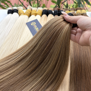Extensiones de cabello virgen vietnamita súper doble capa, color piano, tendencia de color de verano. - Product Image 3
