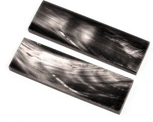 Plaques de corne de buffle noire polie pour poignées de couteaux, dalles de corne naturelle pour la fabrication de couteaux - Product Image 3