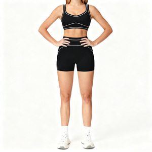 Nouvel ensemble de yoga pour femme 2026, short taille haute sculptant + soutien-gorge de sport rembourré, idéal pour la gym, le Pilates, la course à pied, le yoga - Product Image 5