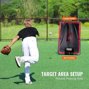 Red de Rebote 2 en 1 para Práctica de Bateo y Lanzamiento de Béisbol y Sóftbol, 3.5 x 4.5 pies, Equipo de Retorno de Lanzamiento - Product Image 4