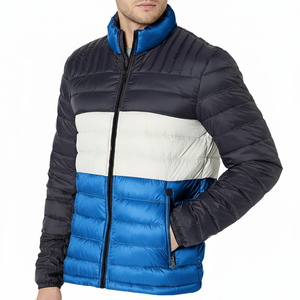 Puffer Jacket OEM Custom Manufacturer Logo Design Men's Puffer Jackets Winter <b>Bubble</b> <b>Coat</b> Zipper Closure Men's Puffer Jacket - Product Image 1