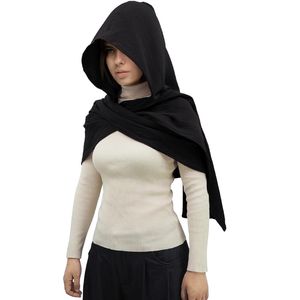 Chal de Moda para Mujer, Capa Multifuncional con Capucha, Capucha Medieval de Lino y Algodón, Disfraz Gótico Vintage - Product Image 1