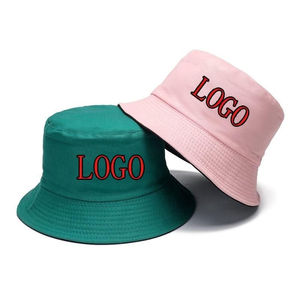 Custom Cotton Bucket <b>Hat</b> <b>Sun</b> Fishing Beach Outdoor Unisex Packable Wide Brim UV Protection Summer Cap for <b>Men</b> Women Wholesale US - Product Image 1