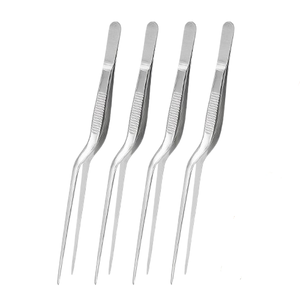 Pince à épiler de précision en forme de pistolet, ensemble de pinces chirurgicales avec pointes dentelées et poignée antidérapante pour l'élimination du cérumen - Product Image 1