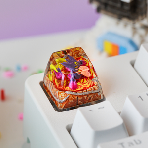 Teclas Artesanales Bosque Místico, Teclas Artesanales Personalizadas, Teclas Anime Lindas, Teclas Verdes, Juego de Teclas, Teclas de Madera - Product Image 6