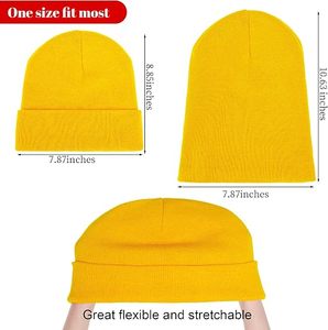 หมวกบีนนี่ไหมพรมถักลายปักโลโก้ตามสั่งสำหรับขายส่ง แบบ unisex สำหรับฤดูหนาว ผลิตจากอะคริลิก 100% ให้ความอบอุ่น ขอบถักแบบริบ เหมาะสำหรับใช้งานกลางแจ้ง สำหรับผู้ใหญ่ - Product Image 2