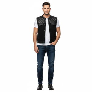 Nouveau Gilet de Course Moto en Cuir Personnalisé Tendance 2026 pour Hommes, Grande Taille, Imperméable, Coupe-Vent, Qualité Supérieure, Gilet de Sécurité pour la Conduite - Product Image 2