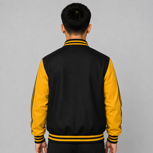 Veste de baseball pour homme, veste varsity, veste en laine, broderie personnalisée, boutons pression, streetwear, veste décontractée d'hiver - Product Image 5