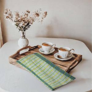 Serviette de cuisine en tissu à carreaux teint en fil, design élégant, pour une utilisation en cuisine, serviette de cuisine au prix le plus bas - Product Image 2