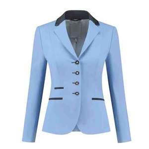 Chaqueta de Equitación Cómoda para Mujer - Chaqueta de Competición Elegante y Ligera de Spandex/Nylon Satinado para Eventos Ecuestres - Product Image 1
