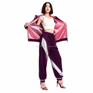Ensemble coupe-vent surdimensionné à panneaux, logo imprimé personnalisé, manches raglan, design à panneaux, tissu imperméable et coupe-vent, vente en gros OEM - Product Image 5