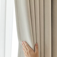 Rideaux de Salon Modernes de Luxe - Occultants à Haute Obscurcissement 100% Polyester Tissé à la Main Personnalisables pour Maison, Bureau, Café