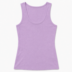 Camiseta sin mangas de algodón acanalado transpirable para mujer, cuello redondo, corte ajustado, informal, básica, para verano, estilo urbano. - Product Image 2