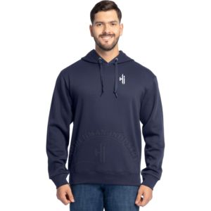 Sudadera con Capucha de Algodón Grueso de 400 GSM, Proveedor OEM/ODM, Diseño Personalizado, Sudadera con Capucha Gris para Hombre con Bolsillo Canguro - Product Image 5