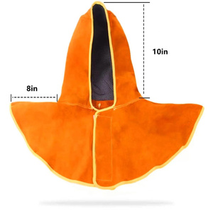 Capuche de soudeur en cuir de vachette résistant aux hautes températures, ignifuge, anti-éclaboussures, isolation thermique, vêtement de sécurité - Product Image 6