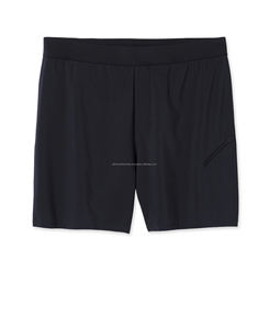 กางเกงขาสั้นสตรีทแวร์คุณภาพพรีเมียมสำหรับผู้ชาย ผ้าซาตินทอระบายอากาศได้ดี สีพื้น มีโลโก้สั่งทำได้ - Product Image 6