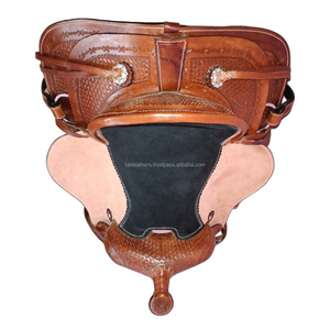 Top qualité meilleure vente 100% cuir de vache fabriqué à la main Western Pleasure Trail selle d'équitation disponible avec jeu de punaises en vrac - Product Image 1