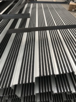 Nez d'escalier résistant aux intempéries avec insert en carborundum Couvre-marche d'escalier antidérapant Garniture d'escalier en alliage d'aluminium de sécurité commerciale