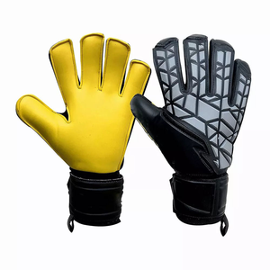 Football Goalkeeper Gloves PU <b>Full</b> Finger Non <b>Slip</b> Breathable Adjustable Wrist Strap Hook Loop Closure Unisex Silicone Printing - Product Image 2