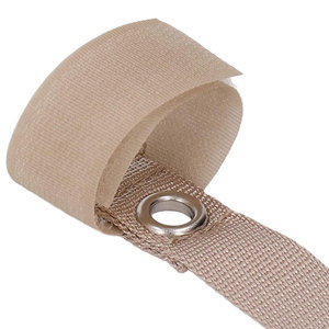 Attelle de poignet en tissu beige avec œillet métallique – Bande de soutien durable pour l'entraînement de boxe - Product Image 2
