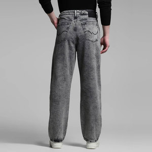 Jean en denim de haute qualité, sur mesure, imperméable, séchage rapide, style urbain, hip-hop, style chinois, taille mi-haute, pour l'hiver et l'automne - Product Image 3