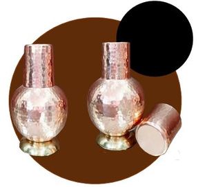 Stylish Copper Hydration Jug with Lid <b>Tall</b> Dining Water Pitcher for Kitchen <b>Table</b> Beverage Service - Product Image 6