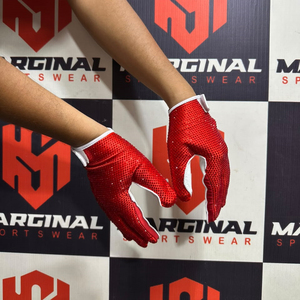 Guantes de Fútbol Americano con Pedrería Personalizados de Alta Calidad, Guantes Deportivos con Pedrería Súper Adhesivos para Adultos - Product Image 3