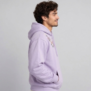 Premium men embroidered <b>hoodie</b> provides warmth <b>soft</b> comfort and detailed embroidery for modern casual styling throughout the day - Product Image 3