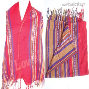 Stripe design long viscose scarf Wholesale Custom Cycling Headwear Neck Gaiter <b>Silk</b> Head Scarves Magic Head Wrap Square Scarf - Product Image 3