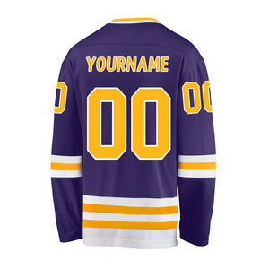 Services OEM Fabricant de maillots de hockey sur glace Vêtements de sport d'équipe Haute qualité Meilleur design Maillot personnalisé avec votre nom et numéro Extérieur 100% - Product Image 3