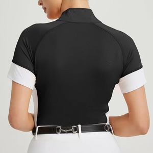 Vente en gros de haute qualité : Chemises de soleil, Chemises de concours d'équitation à manches courtes, Polos de concours pour femmes, Jodhpurs et Culottes d'équitation - Product Image 2