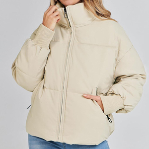 Chaqueta Acolchada de Lona para Mujer, Diseño Personalizado, Invierno, Alta Calidad, Estilo Moderno, MOQ Bajo, Color Liso, Manga Larga - Product Image 2