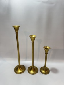 Classic Matte <b>Black</b> Aluminium <b>Pillar</b> <b>Candle</b> <b>Holder</b> Baluster Stem Pedestal Stand Modern Minimalist Table Centerpiece Decor - Product Image 4