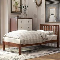 Lit King-Size Classique en Bois de Teck Massif – Ensemble de Planches en Bois Solide – Design Moderne de Qualité Supérieure – Confort Optimal pour Chambre et Hôtel – Écologique et Durable