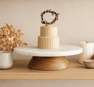 Custom Logo Decoration <b>Marble</b> And Wood <b>Cake</b> <b>Stand</b> Hexagon Shape Factory Wholesale Direct Round <b>Marble</b> <b>Cake</b> <b>Stand</b> - Product Image 5