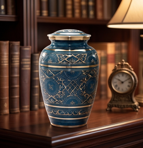 Urna para Adultos de Último Diseño, Recién Llegada, de Exportador Indio, Urnas de Cremación de Metal de Primera Calidad, Urnas Conmemorativas Elegantes para Cenizas - Product Image 6