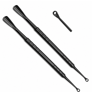 MANAN INSTRUMENTS Juego de Empujadores de Cutículas de Acero Inoxidable de Doble Punta, Reutilizables, para Manicura Artística y Uso en Salón - Product Image 6