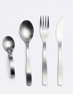Minimalist Metal Flatware Set With High <b>Mirror</b> Polish Spoon Fork Knife Dishwasher Safe <b>Camping</b> Tableware - Product Image 1