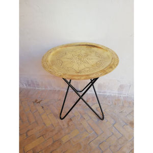 Mesa Consola de Diseño Único, Ecológica, con Cubierta Metálica Chapada en Oro de Alta Calidad, Moderna y Lujosa, para Sala de Estar, Dormitorio, Hogar u Hotel - Product Image 3