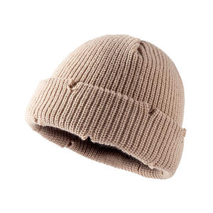 <b>Classic</b> Knit Beanie Hat Soft Warm Acrylic Winter Skull Cap Unisex Custom Logo OEM Wholesale Ribbed Stretch Fit USA - Product Image 2