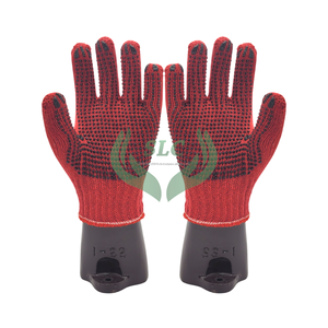 Guantes DE SEGURIDAD punteados de algodón de color Premium para manejo de vidrio hechos en Indonesia con logística eficiente - Product Image 1