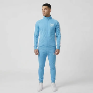 Rexfit Sports Custom Men <b>Plain</b> <b>Tracksuit</b> Slim Fit Full Zipper Streetwear Sportswear Set Men's <b>Tracksuit</b> For Winter Season - Product Image 1